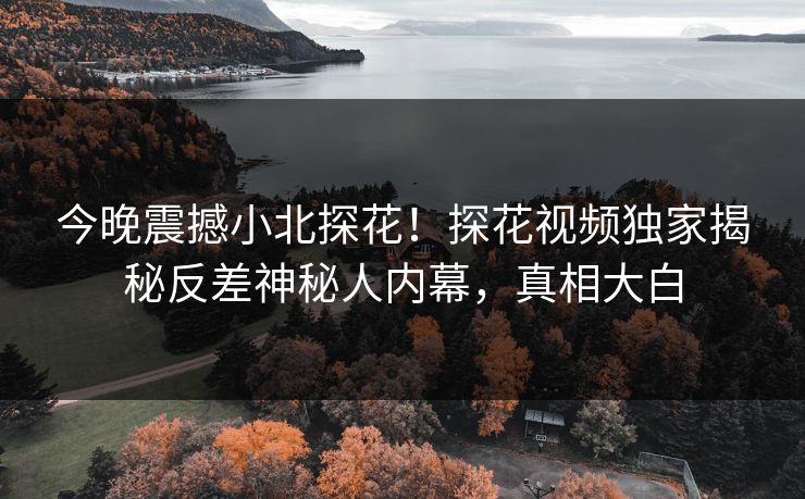 今晚震撼小北探花！探花视频独家揭秘反差神秘人内幕，真相大白