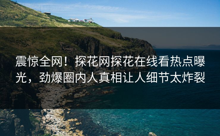 震惊全网！探花网探花在线看热点曝光，劲爆圈内人真相让人细节太炸裂