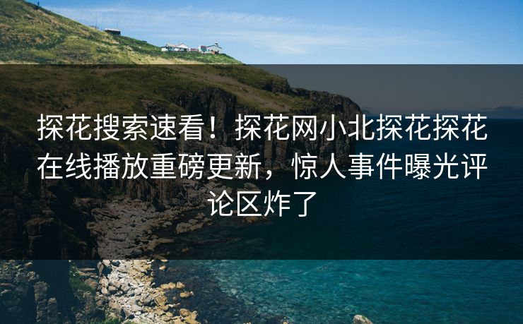 探花搜索速看！探花网小北探花探花在线播放重磅更新，惊人事件曝光评论区炸了  第1张